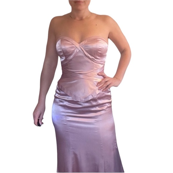 Jovani Strapless Gown Pink - Picture 3 of 6